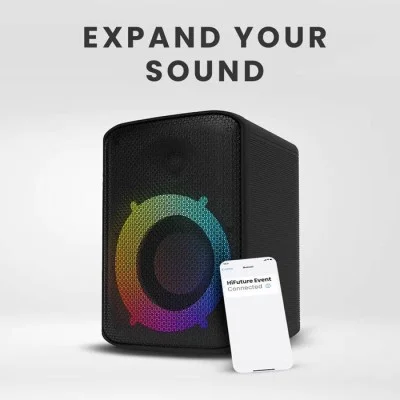 HiFuture - Event - 80W Waterproof Bluetooth Speaker - Black